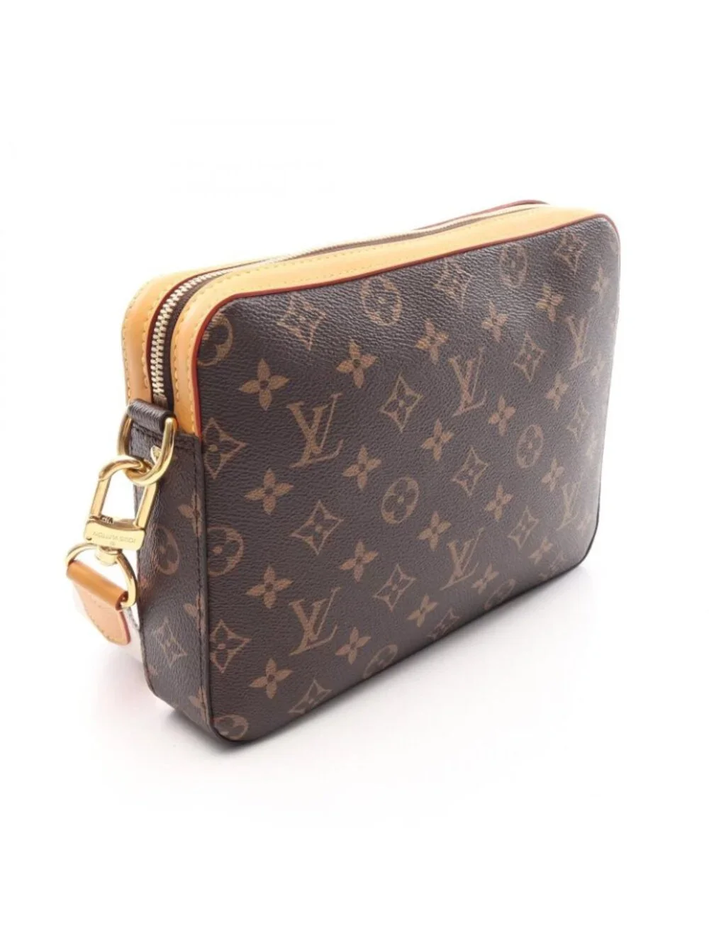 Louis Vuitton Viton Shoulder Bag Trio Messenger Monogram Stripe LV Squared